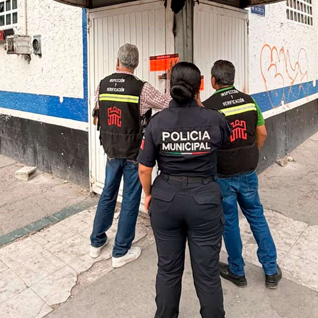 La Dirección de Inspección y Verificación de Torreón colocaron los sellos de clausura para impedir que el negocio continuara con sus actividades